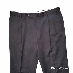Men's Marshall Field's black dress pants wool 42" x 34"
